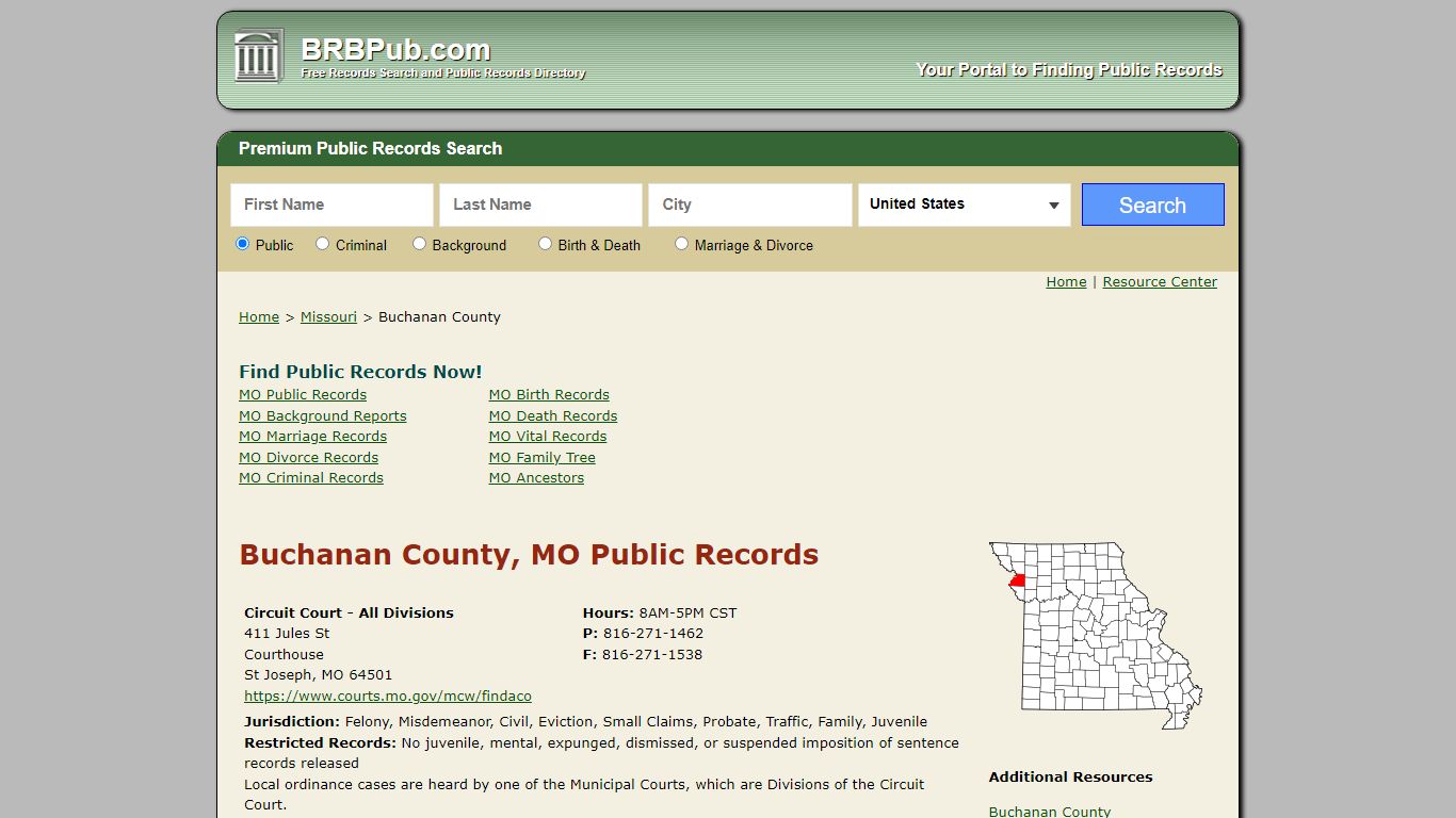 Buchanan County Public Records | Search Missouri ...
