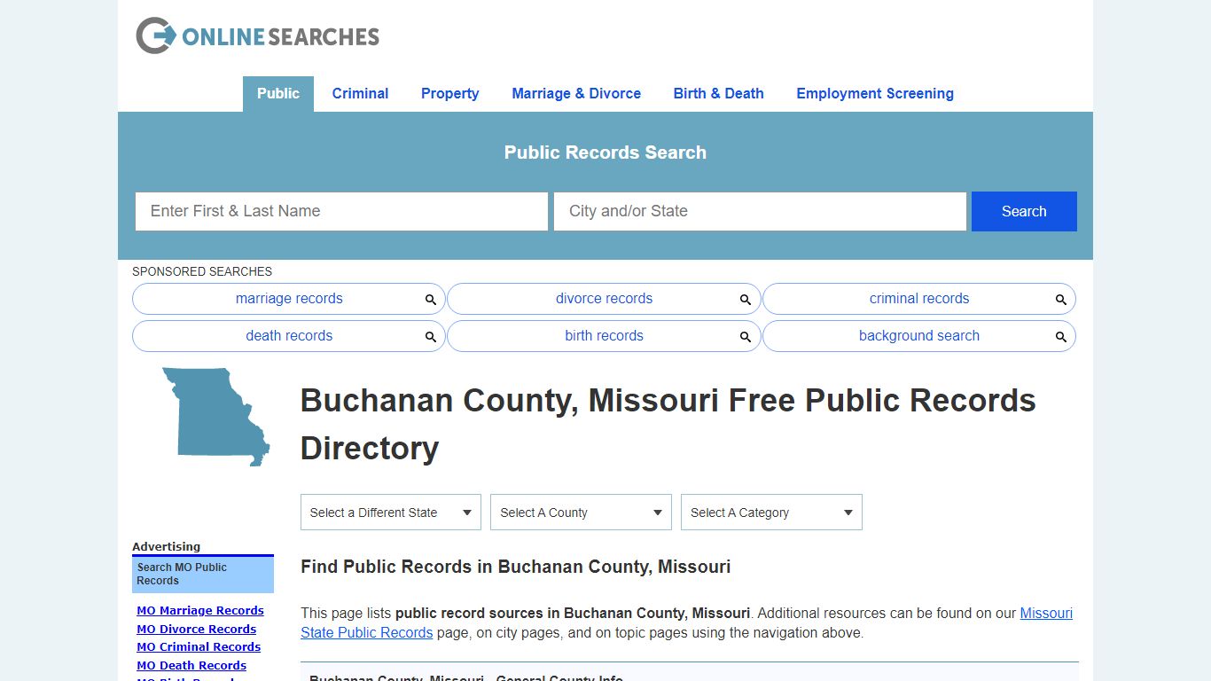 Buchanan County, Missouri Public Records Directory